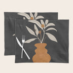 Minimal Abstract Art Vase Plant 11 Placemat Gallery Image 1