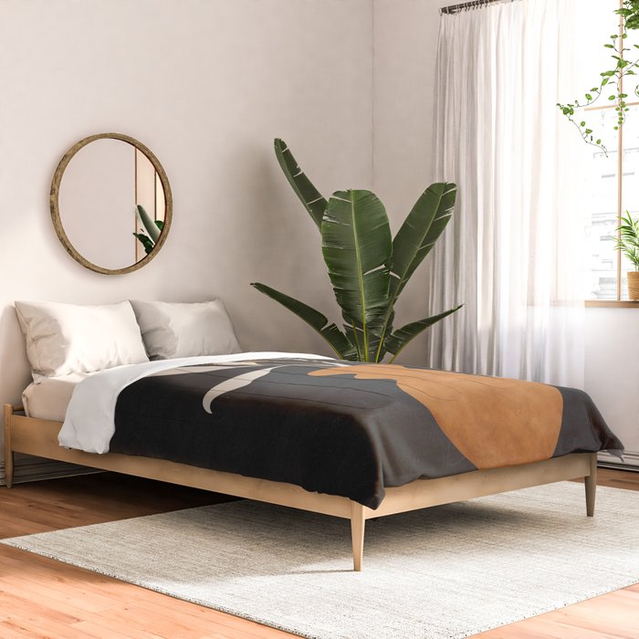 Minimal Abstract Art Vase Plant 11 Comforter Gallery Image 2