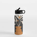 Minimal Abstract Art Vase Plant 11 Water Bottle Gallery Image 1