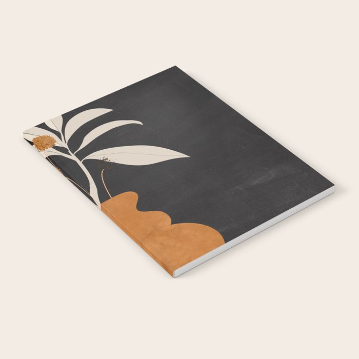 Minimal Abstract Art Vase Plant 11 Notebook Gallery Image 1