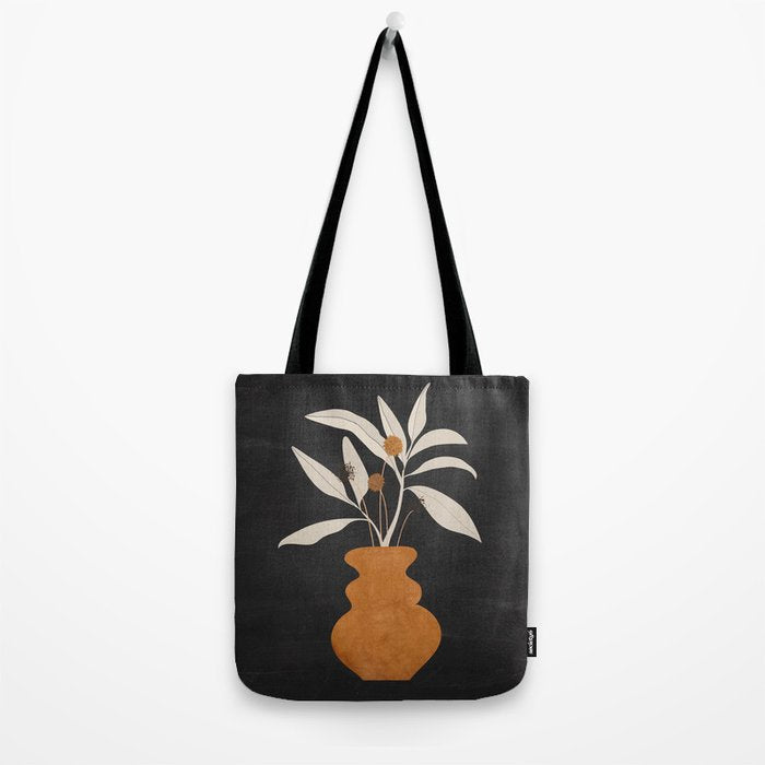 Minimal Abstract Art Vase Plant 11 Tote Bag Gallery Image 2