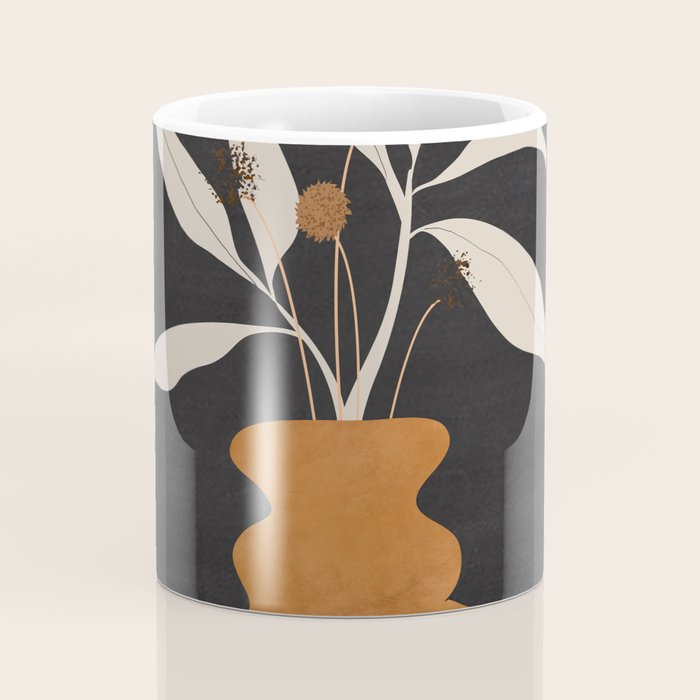 Minimal Abstract Art Vase Plant 11 Coffee Mug Gallery Image 4