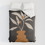 Minimal Abstract Art Vase Plant 11 Duvet Cover Gallery Image 6