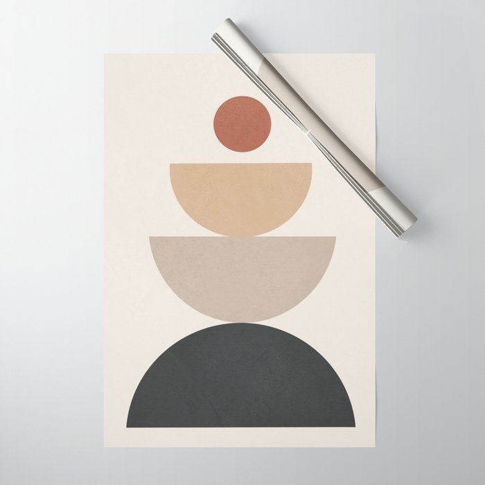 Geometric Modern Art 31 Wrapping Paper Gallery Image 1