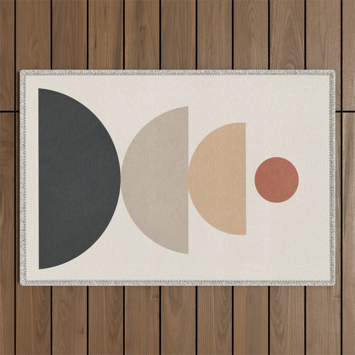Geometric Modern Art 31 Outdoor Rug Gallery Image 1
