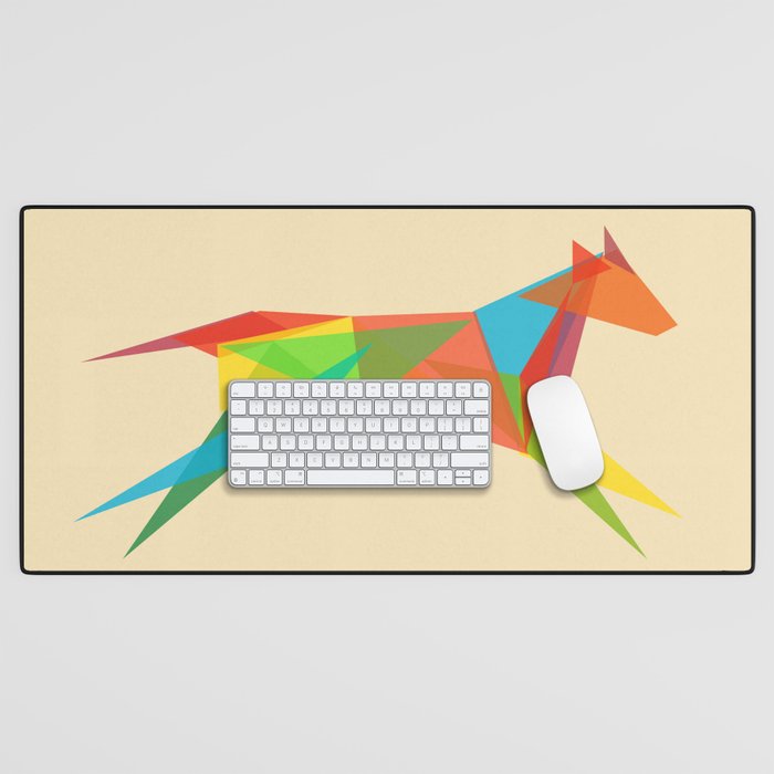 Fractal Geometric Dog Desk Mat Gallery Image 1