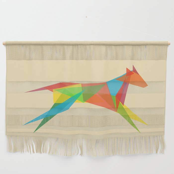 Fractal Geometric Dog Wall Hanging Gallery Image 1