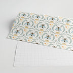 Queen Bee with Gold Crown and Laurel Frame Wrapping Paper Gallery Image 2