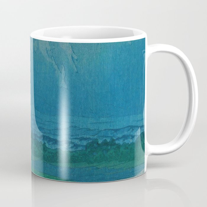 Lake Yamanaka and Mt.Fuji by Kawase Hasui Coffee Mug Gallery Image 1