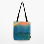 Lake Yamanaka and Mt.Fuji by Kawase Hasui Tote Bag Gallery Image 2