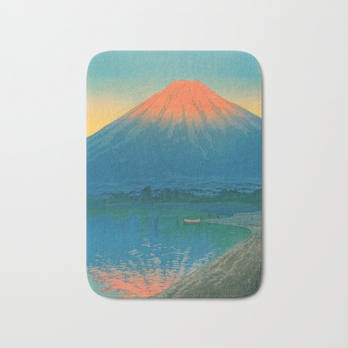 Lake Yamanaka and Mt.Fuji by Kawase Hasui Bath Mat Gallery Image 1