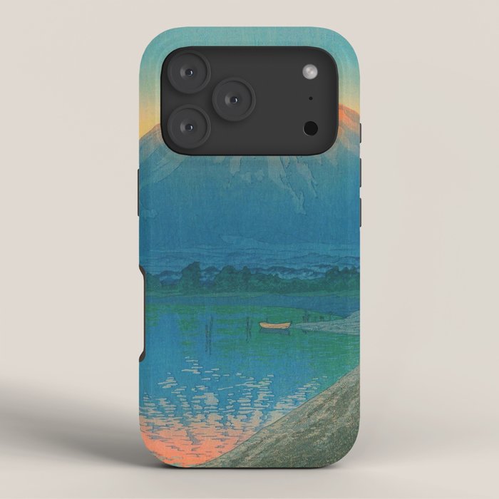 Lake Yamanaka and Mt.Fuji by Kawase Hasui iPhone Case Gallery Image 3