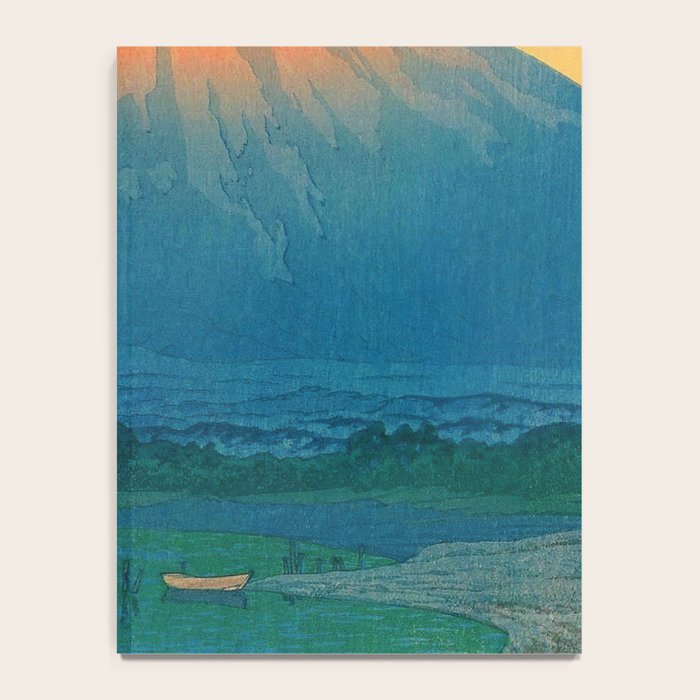Lake Yamanaka and Mt.Fuji by Kawase Hasui Notebook Gallery Image 4