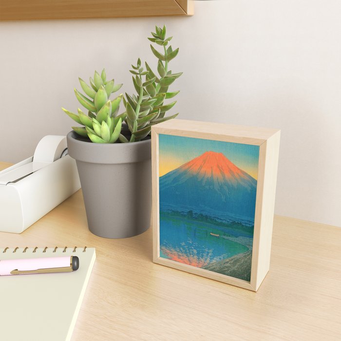 Lake Yamanaka and Mt.Fuji by Kawase Hasui Mini Art Print Gallery Image 2