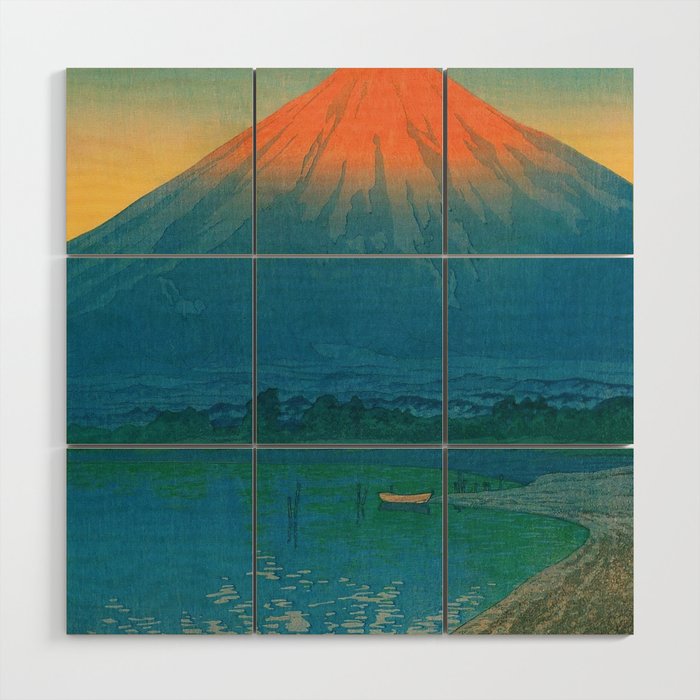 Lake Yamanaka and Mt.Fuji by Kawase Hasui Wood Wall Art Gallery Image 1