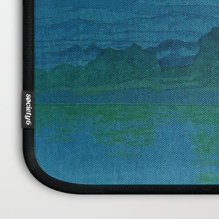 Lake Yamanaka and Mt.Fuji by Kawase Hasui Laptop Sleeve Gallery Image 3