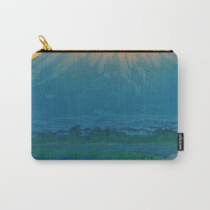 Lake Yamanaka and Mt.Fuji by Kawase Hasui Carry All Pouch Gallery Image 1