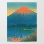 Lake Yamanaka and Mt.Fuji by Kawase Hasui Poster Gallery Image 4