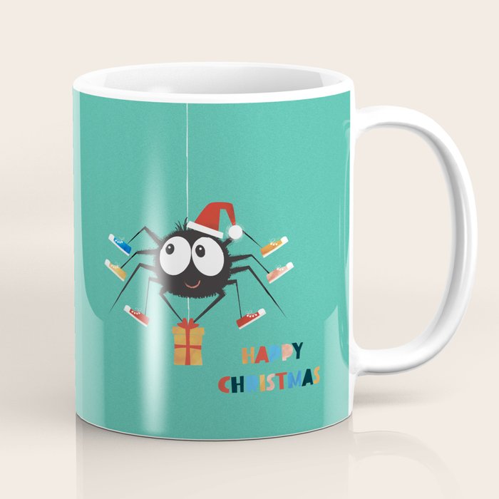 Happy Christmas Santa Spider Coffee Mug Gallery Image 1