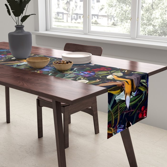 Midnight Birds I Table Runner Gallery Image 2