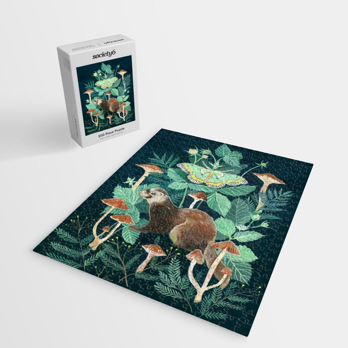 Ferret and Moth Jigsaw Puzzle Gallery Image 2