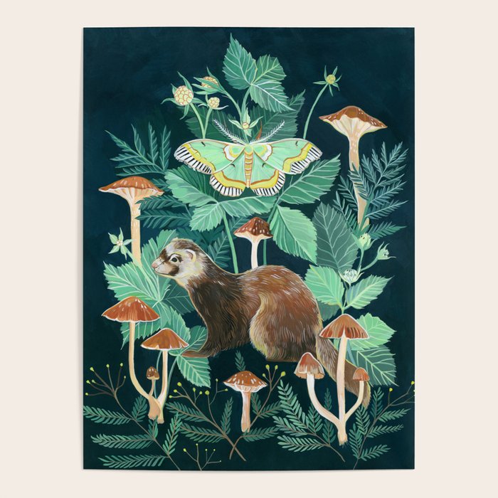 Ferret and Moth Poster Gallery Image 4