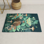 Ferret and Moth Rug Gallery Image 1