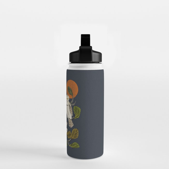 Midnight Owl Tree Water Bottle Gallery Image 2