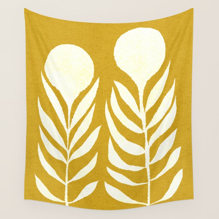 Flower 013-yellow Wall Tapestry Gallery Image 4