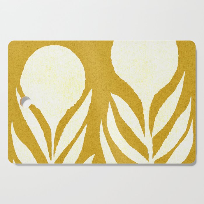 Flower 013-yellow Cutting Board Gallery Image 1