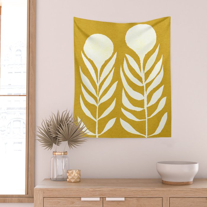 Flower 013-yellow Wall Tapestry Gallery Image 2