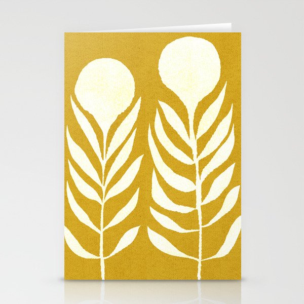 Flower 013-yellow Stationery Card Gallery Image 1