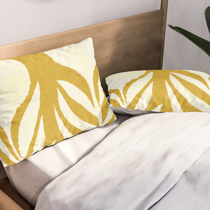 Flower 013-yellow Pillow Sham Gallery Image 2