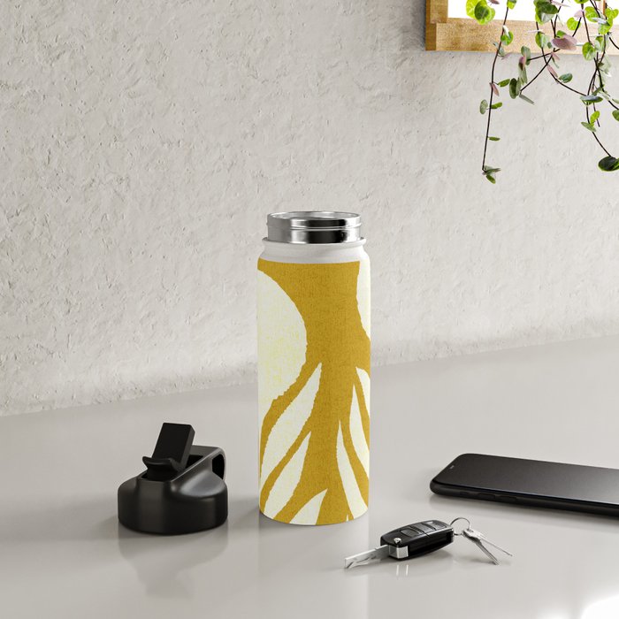 Flower 013-yellow Water Bottle Gallery Image 4