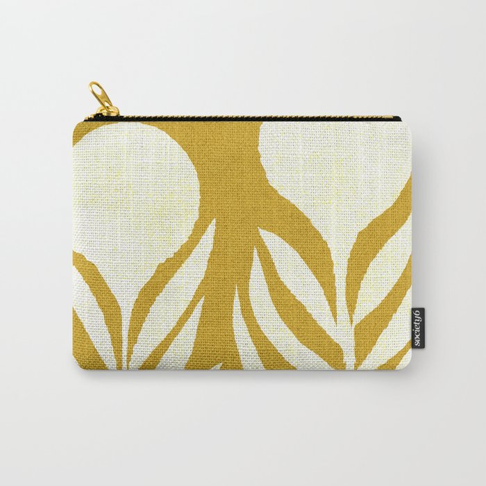 Flower 013-yellow Carry All Pouch Gallery Image 1