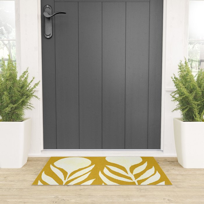 Flower 013-yellow Welcome Mat Gallery Image 3