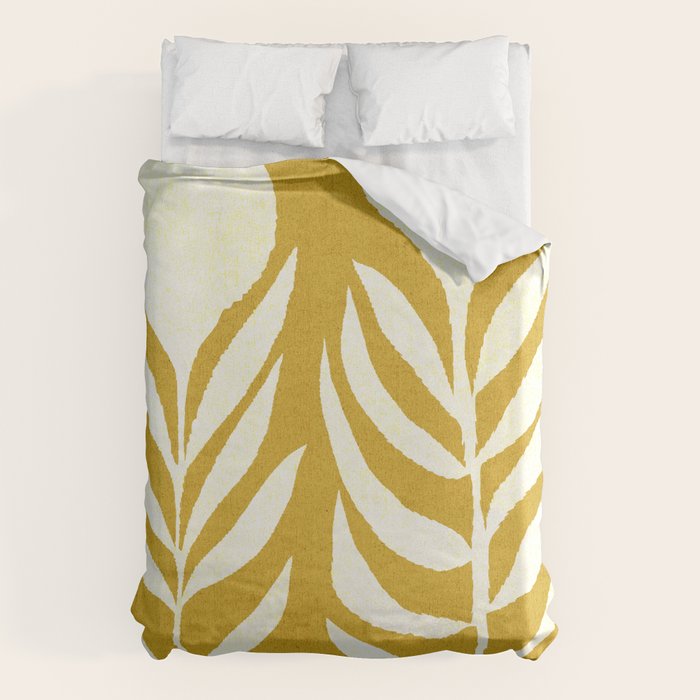 Flower 013-yellow Duvet Cover Gallery Image 1