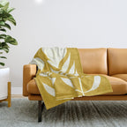 Flower 013-yellow Throw Blanket Gallery Image 1