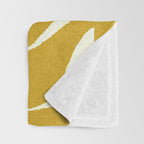 Flower 013-yellow Throw Blanket Gallery Image 3