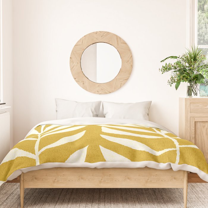 Flower 013-yellow Duvet Cover Gallery Image 3
