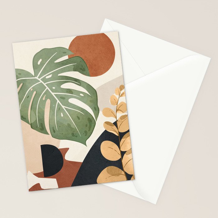 Branches and Leaves in an Abstraction 01 Stationery Card Gallery Image 2