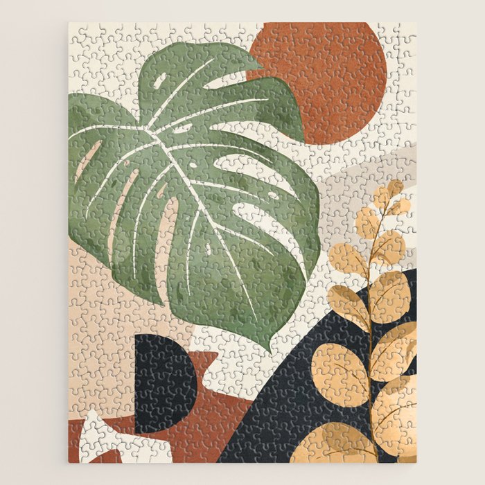 Branches and Leaves in an Abstraction 01 Jigsaw Puzzle Gallery Image 1