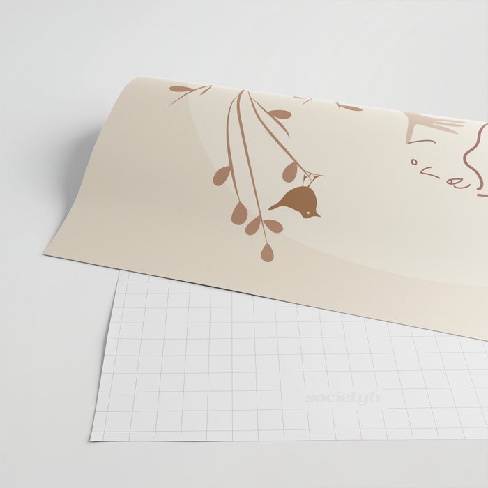 Abstract Woman Wrapping Paper Gallery Image 2