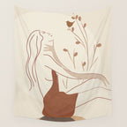 Abstract Woman Wall Tapestry Gallery Image 4