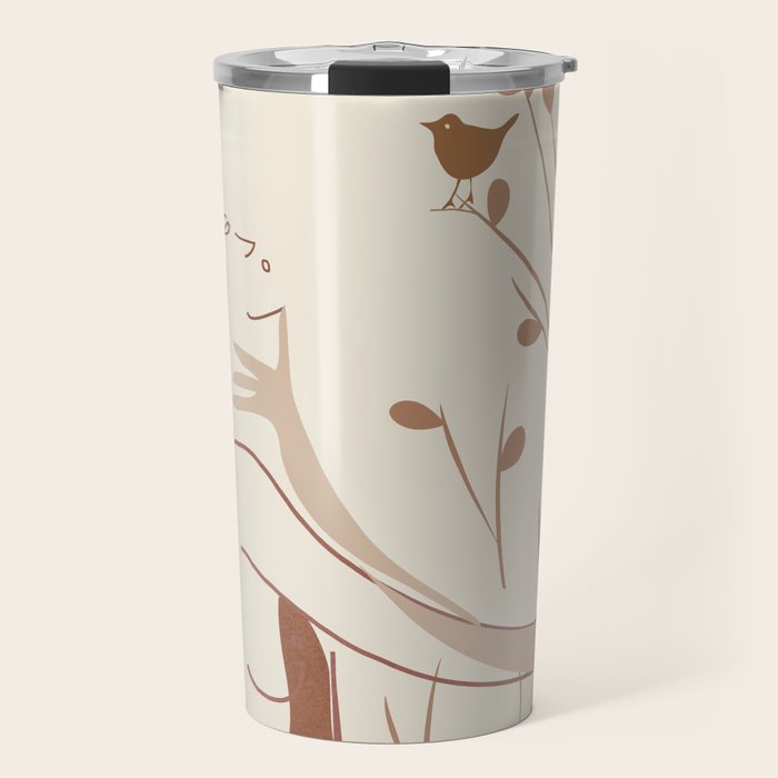 Abstract Woman Travel Mug Gallery Image 1