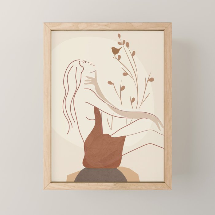 Abstract Woman Mini Art Print Gallery Image 1