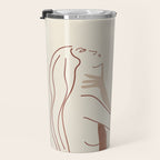 Abstract Woman Travel Mug Gallery Image 3