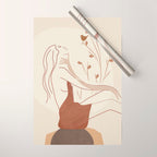 Abstract Woman Wrapping Paper Gallery Image 1