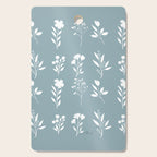 White Flower Pattern_05 Cutting Board Gallery Image 1