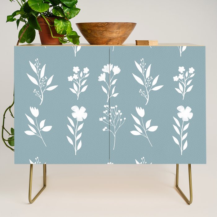 White Flower Pattern_05 Credenza Gallery Image 1